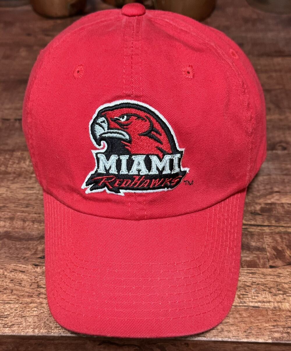 Miami RedHawks NCAA Collegiate Red Relaxed Fit Hat Adjustable Cap